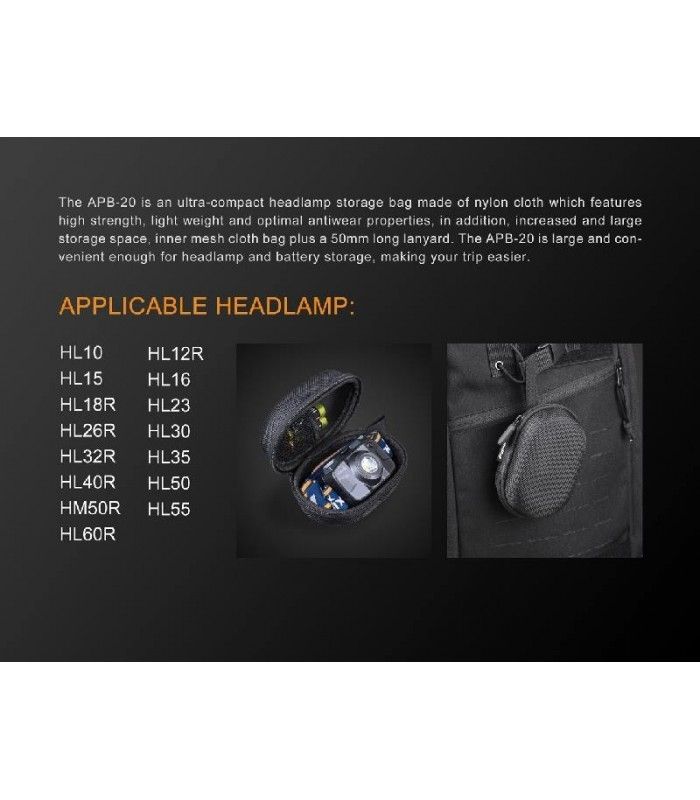 FENIX FUNDA PARA GUARDAR FRONTALES Y PILAS - Imagen 4