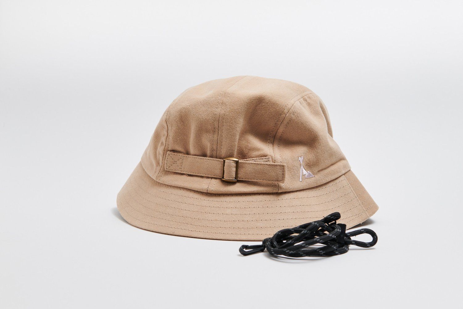 VÅGA SOMBRERO DE ALGODON LAVADO WASHED SAND / NAVY BLUE - Imagen 3
