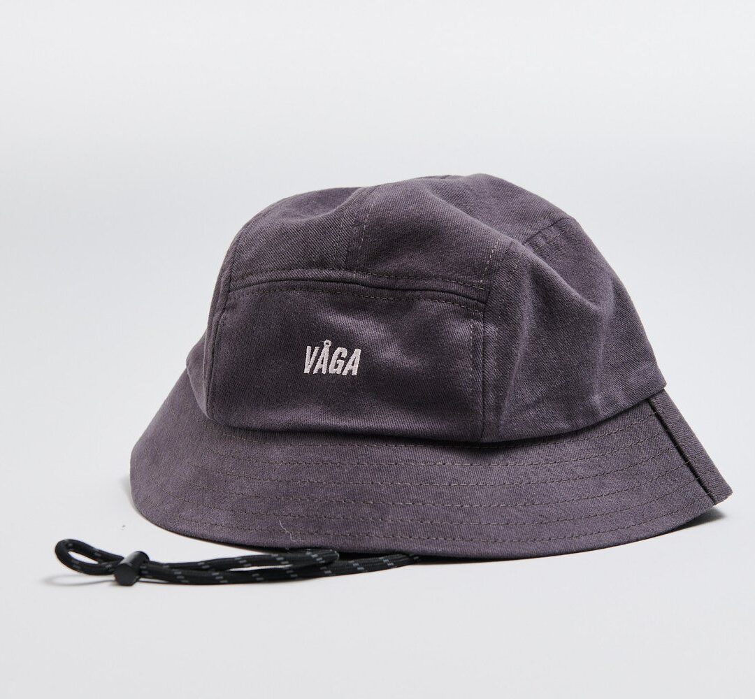 V&Aring;GA SOMBRERO DE ALGODON LAVADO CHARCOAL / BLACK