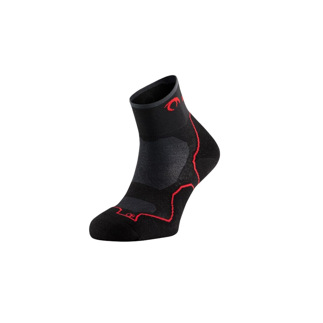 LURBEL CALCETIN RUNNING DESAFIO THREE GRIS NEGRO / ROJO