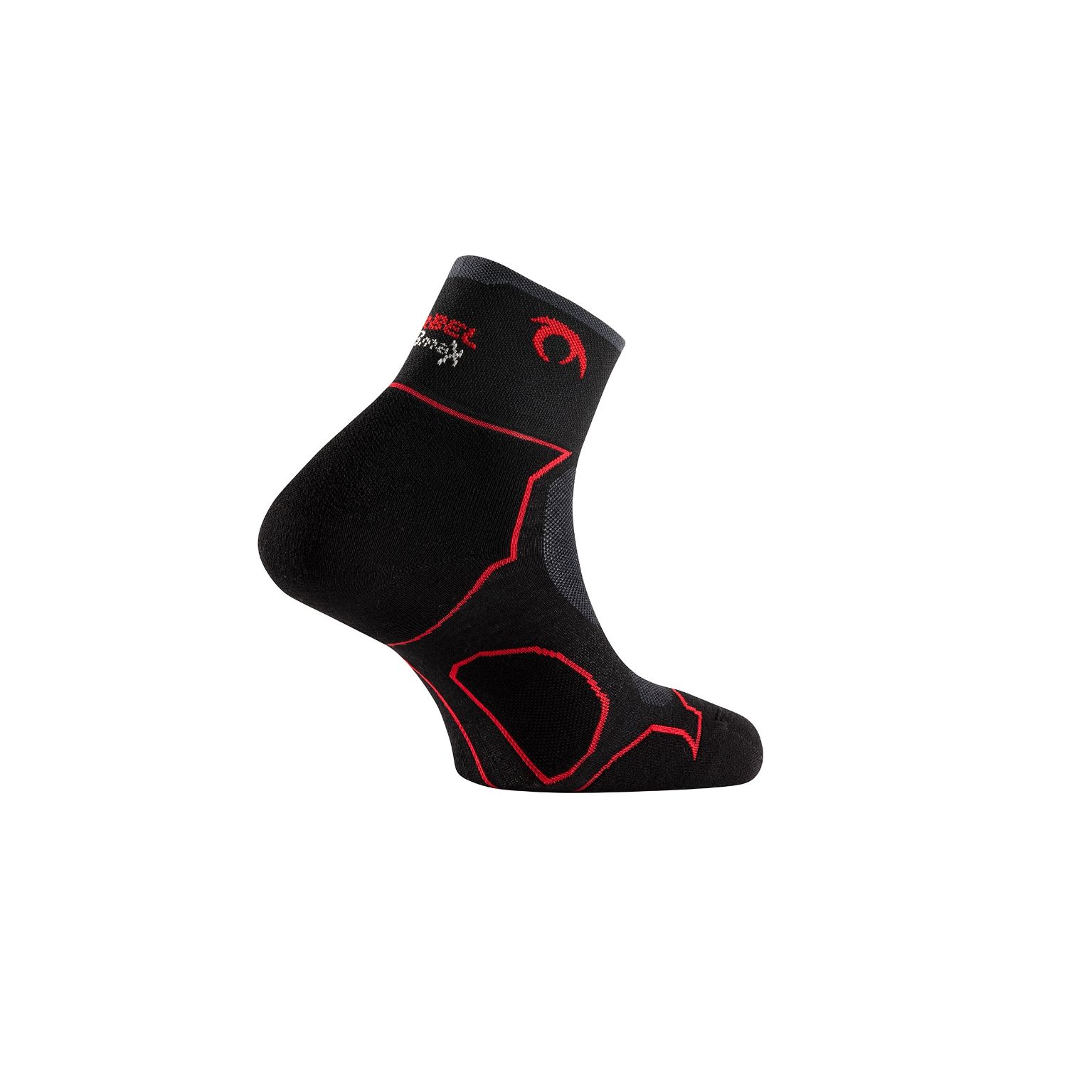 LURBEL CALCETIN RUNNING DESAFIO THREE GRIS NEGRO / ROJO - Imagen 2