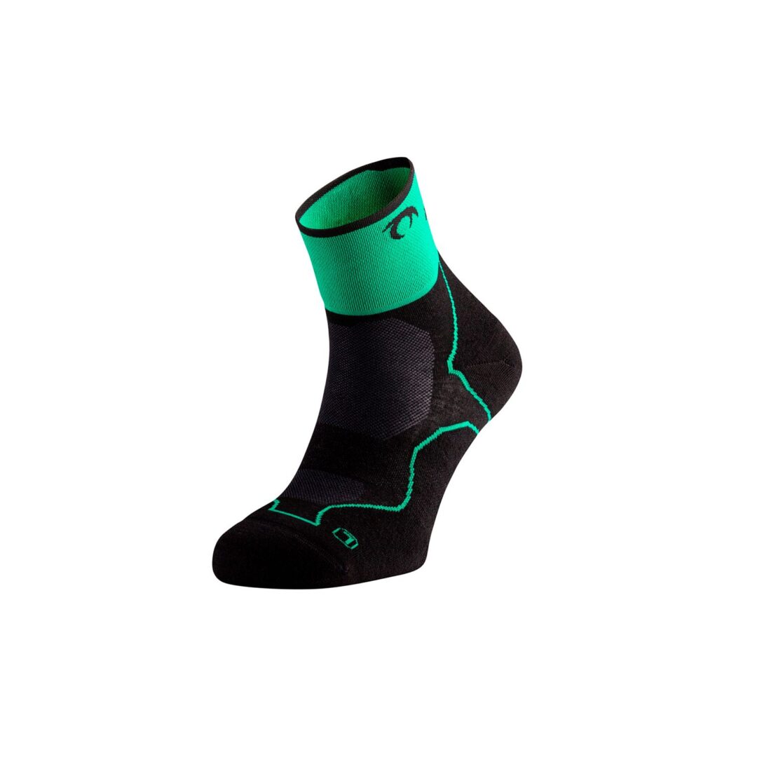 LURBEL CALCETIN RUNNING DESAFIO THREE NEGRO / VERDE GOLF
