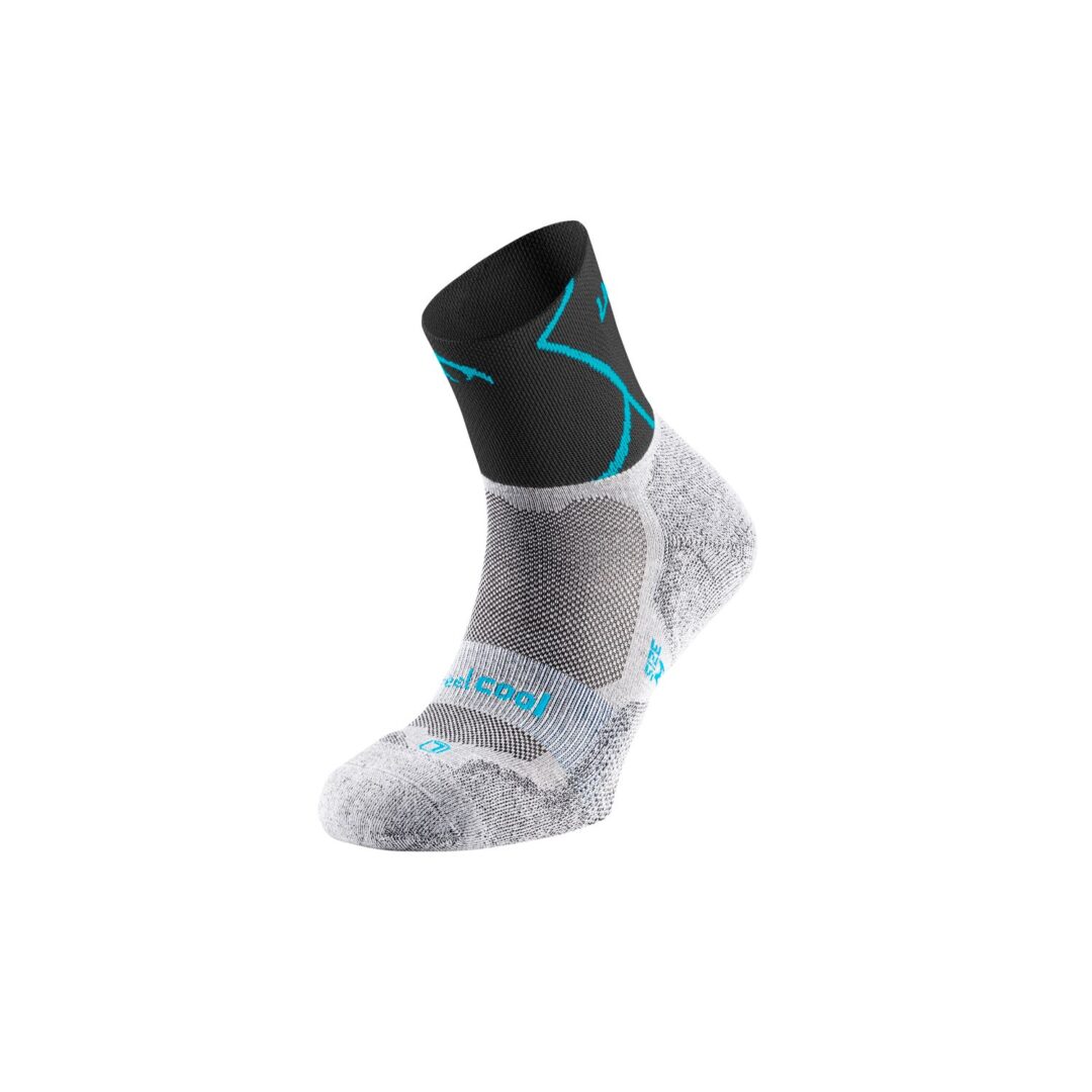 LURBEL CALCETIN RUNNING TRACK FOUR GRIS HIELO / TURQUESA