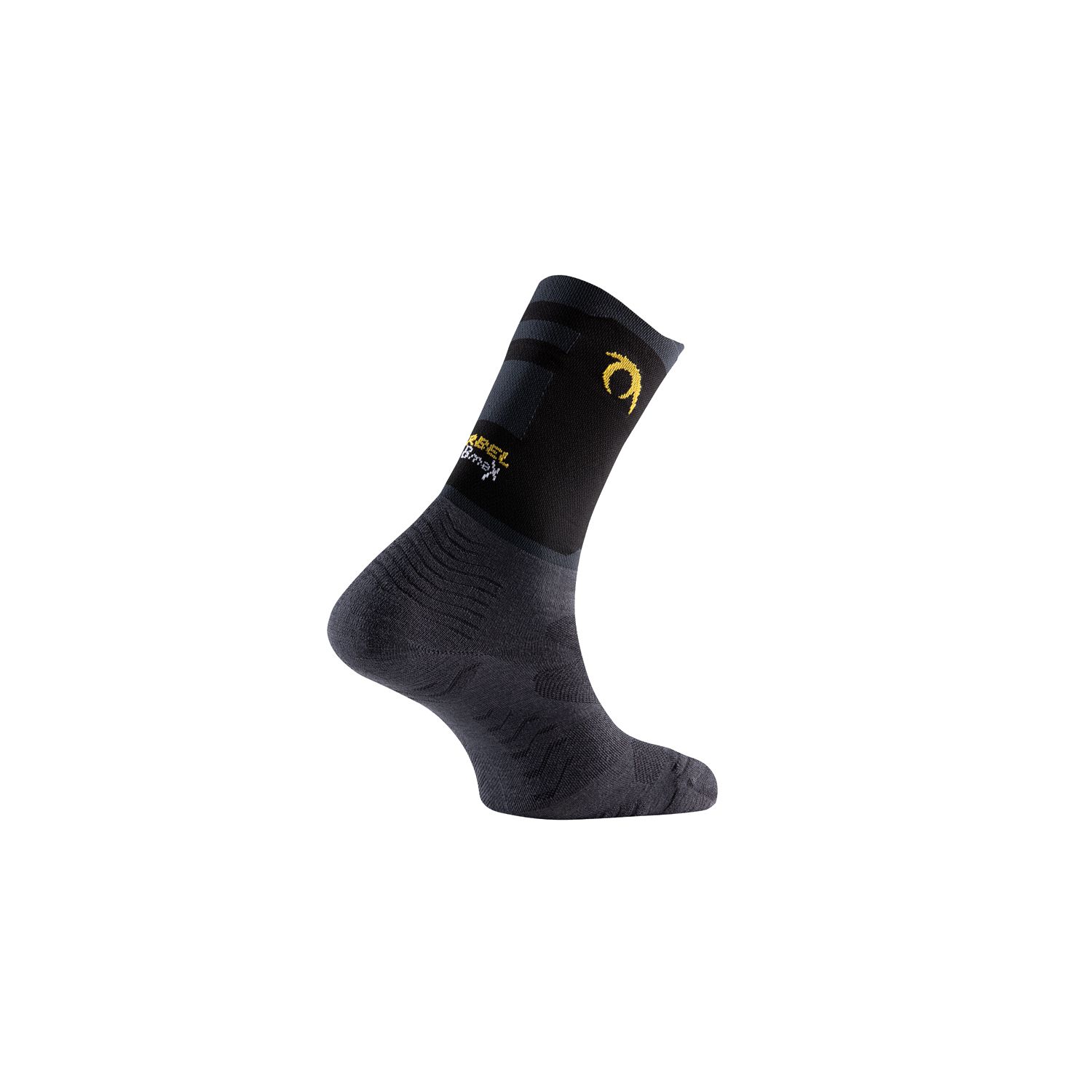 LURBEL CALCETIN RUNNING RISE FIVE GRIS MARENGO / NEGRO - Imagen 2