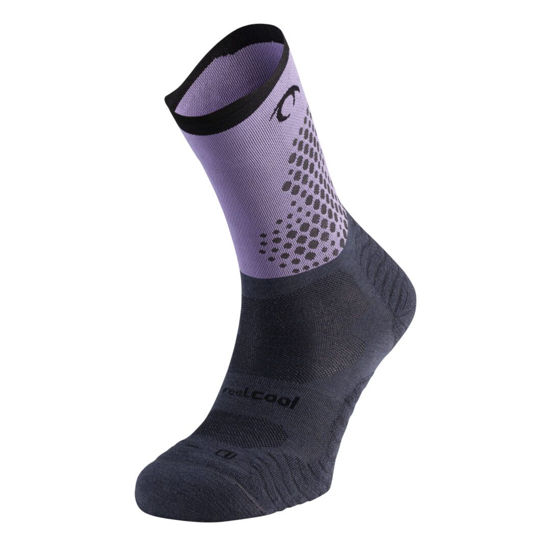 LURBEL CALCETIN RUNNING RISE FLUX  FIVE GRIS MARENGO / LAVANDA