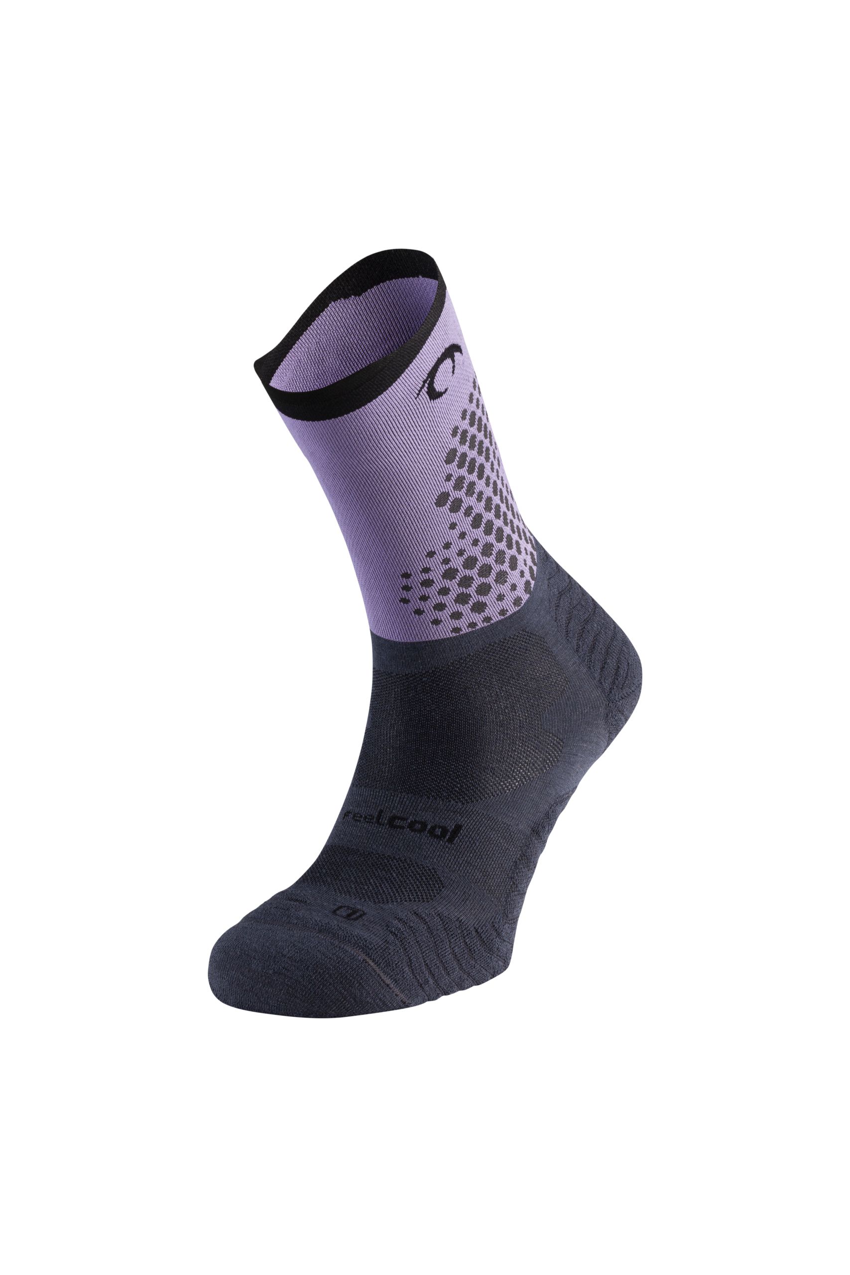 LURBEL CALCETIN RUNNING RISE FLUX FIVE GRIS MARENGO / LAVANDA