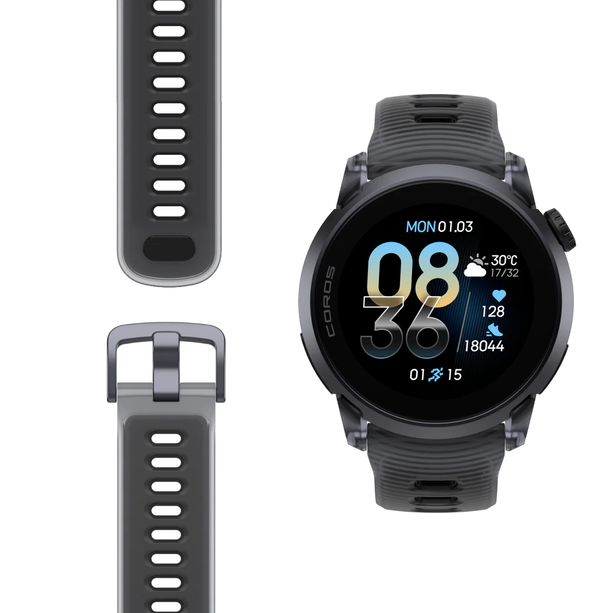 COROS RELOJ DEPORTIVO GPS PACE 4 BLACK CRISTAL - Imagen 3