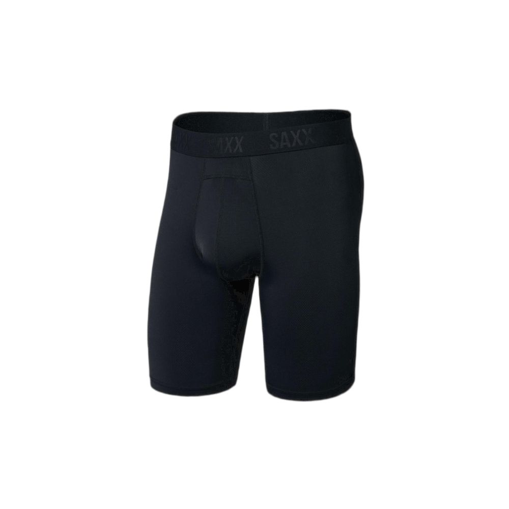 SAXX BOXER DEPORTIVO SMOOTH FLEX LIGHT COMPRESSION LONG BLACK