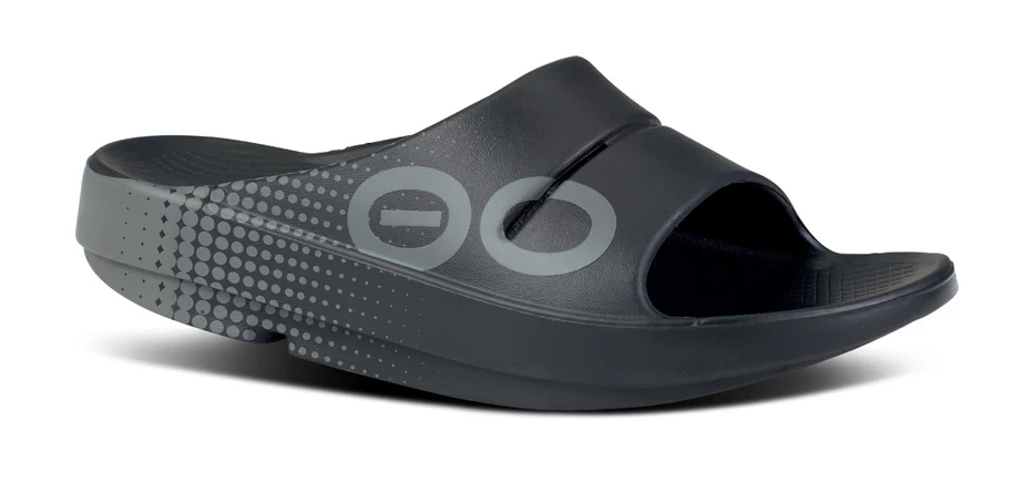 OOSFOS SANDALIAS RECOVERY OOAHH SPORT NEGRO MATRIX - Imagen 2