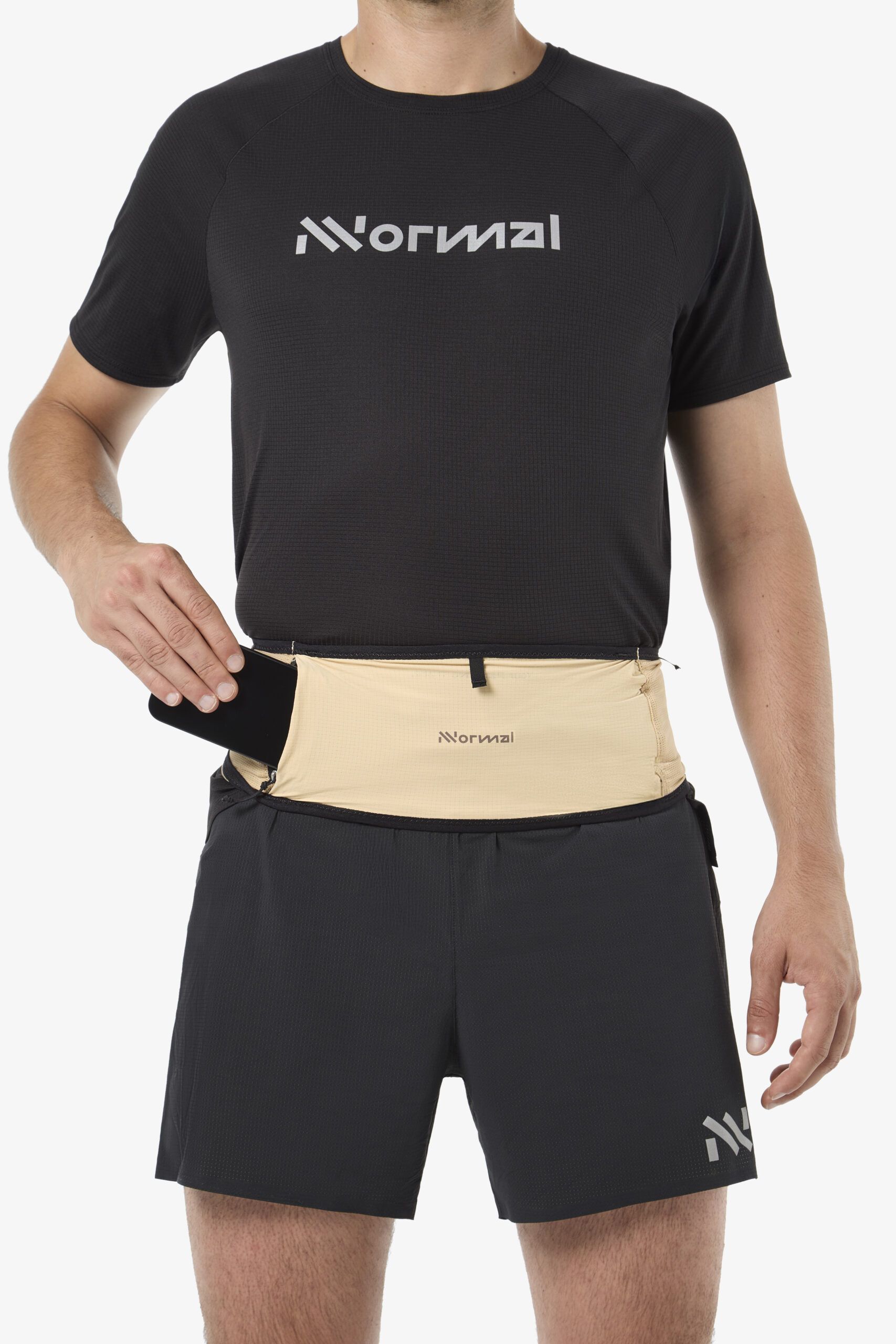 NNORMAL CINTURÓN TRAIL RUN BEIGE - Imagen 7