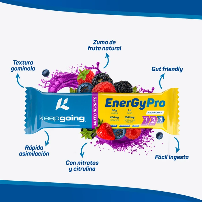 KEEPGOING GOMINOLA ENERGETICA ENERGYPRO NITRATES - Imagen 2