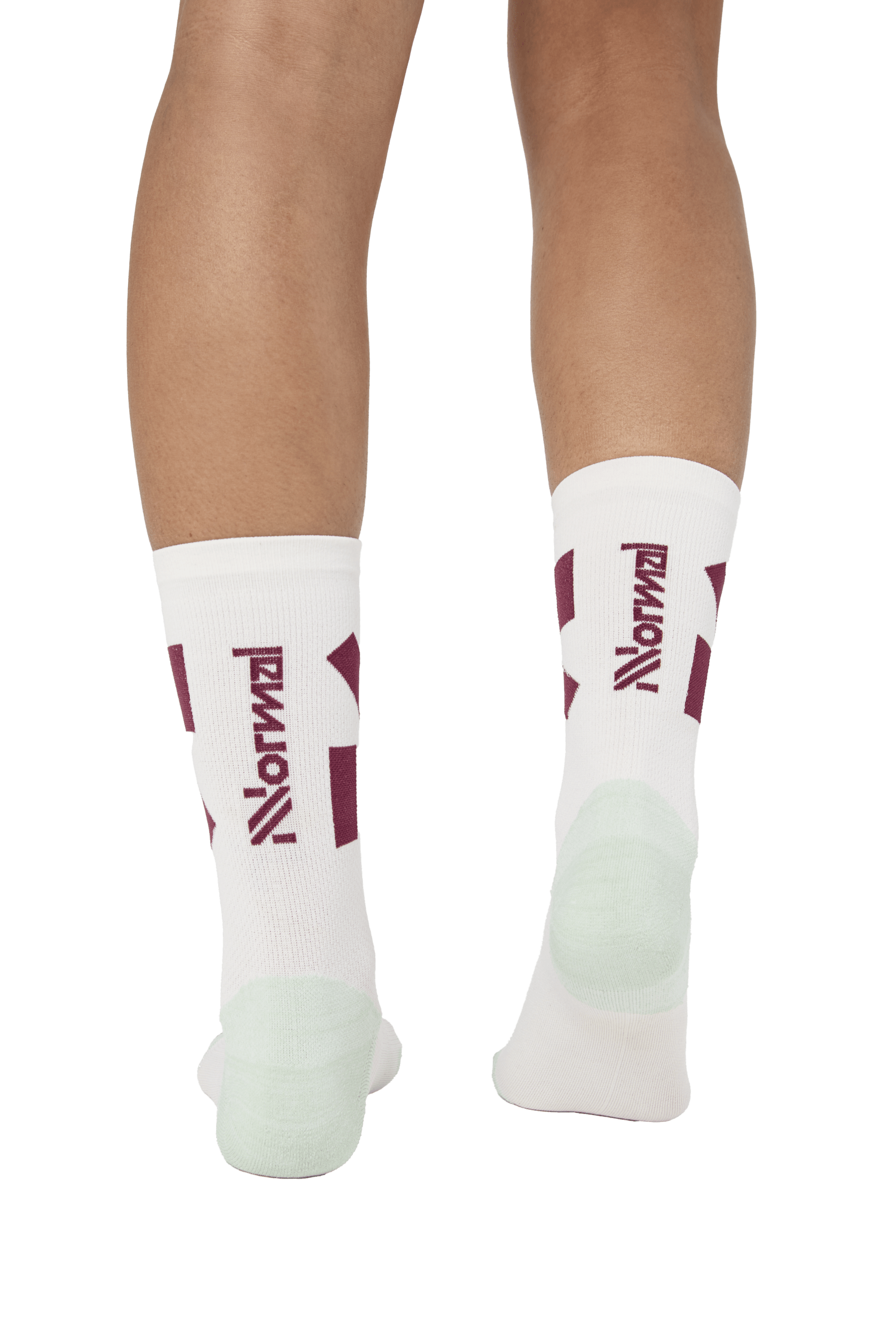 NNORMAL CALCETINES RACE WHITE / GREEN - Imagen 2