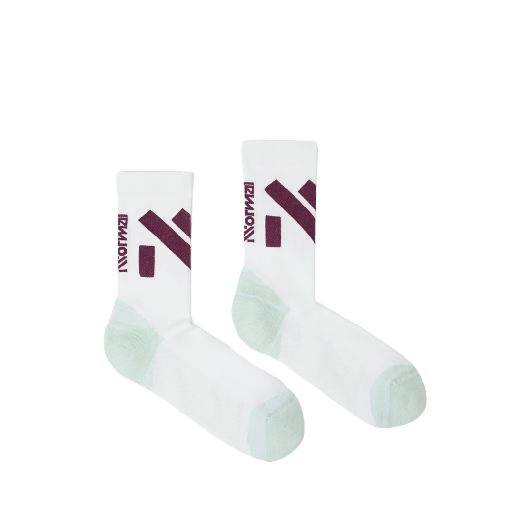 NNORMAL CALCETINES RACE WHITE / GREEN