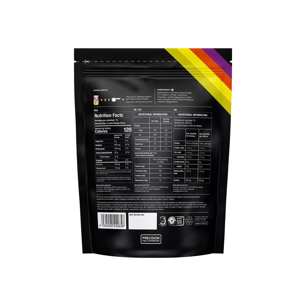 PRECISION FUEL AND HYDRATION BEBIDA ENERGÉTICA CARB & ELECTROLYTE - Imagen 2